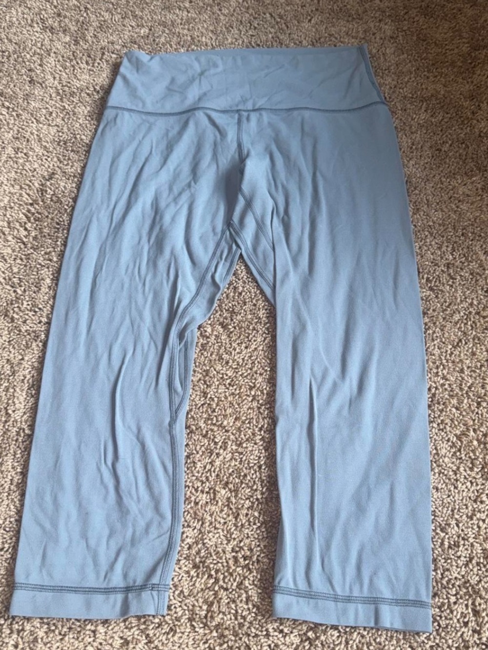 Lululemon cropped blue/grey align leggings